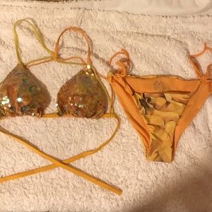 Blue Glue Bikini Small/medium Never worn